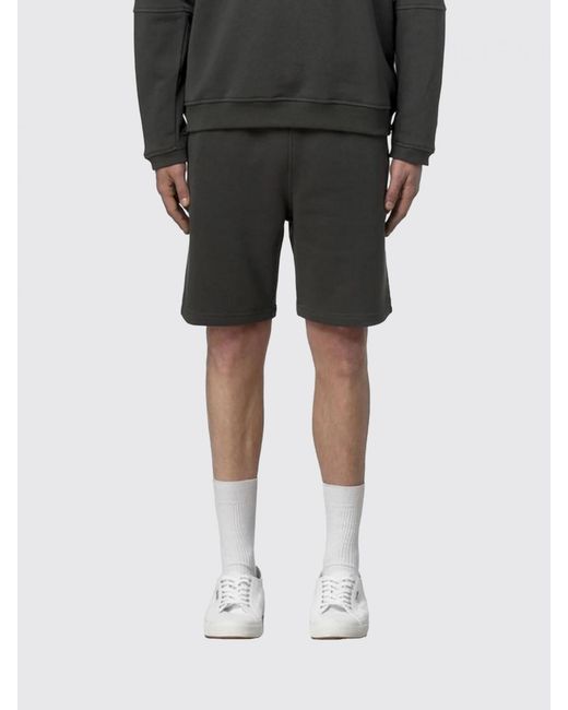 K-Way Black Cotton Jogging Shorts for men