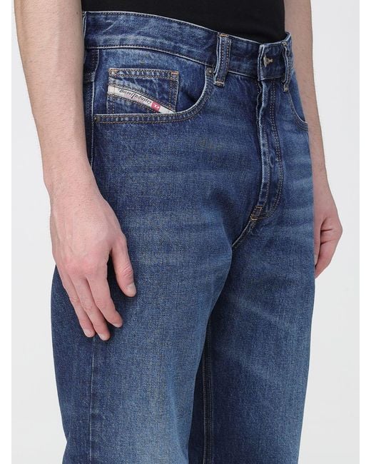DIESEL Blue Trousers for men