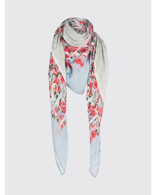 Twinset Multicolor Modal Scarf With Floral Print