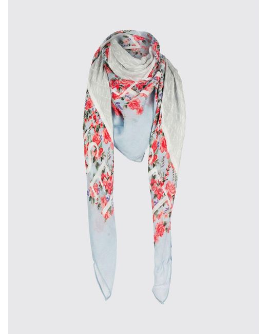 Twinset Multicolor Modal Scarf With Floral Print