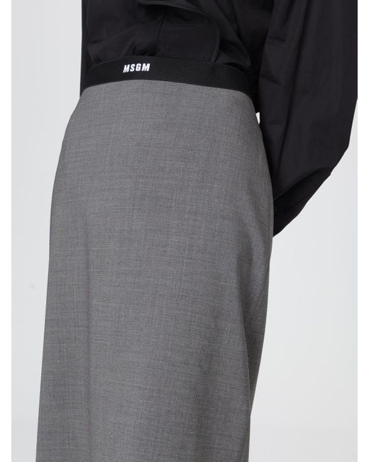 MSGM Gray Skirt