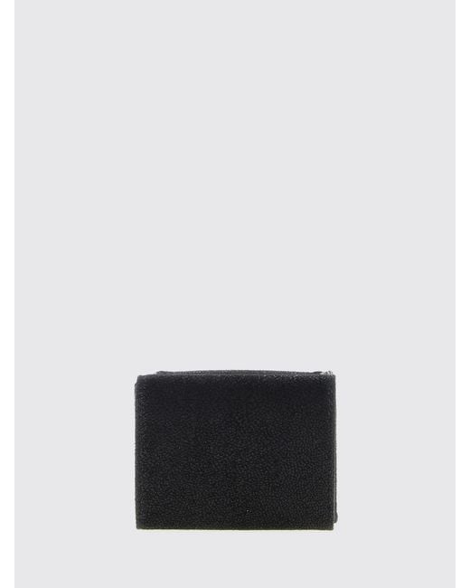 Stella McCartney White Falabella Crackled Synthetic Suede Wallet