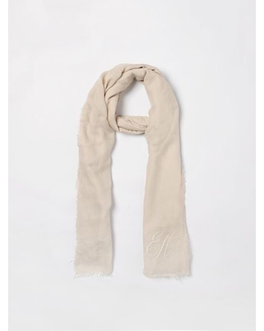 Emporio Armani White Neck Scarf