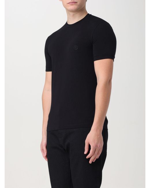Giorgio Armani T-shirt in Black für Herren