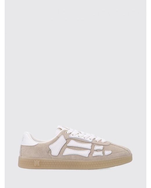 Amiri White Pacific Bones Suede Sneakers