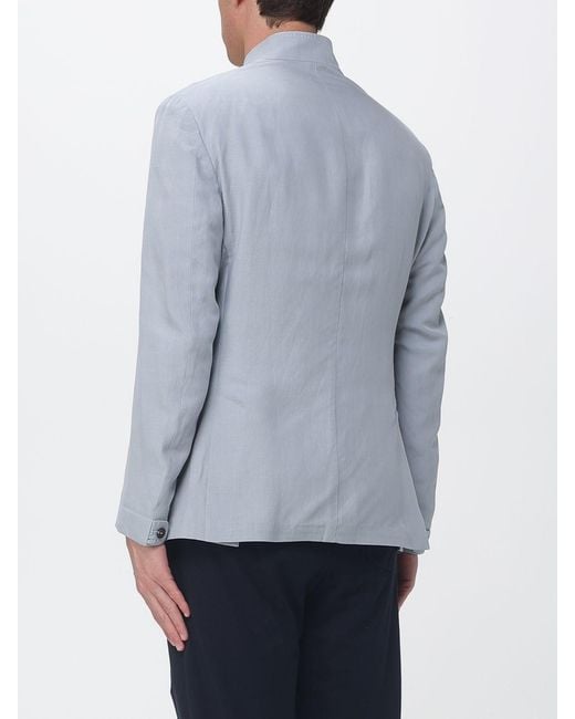 Eleventy Gray Single Breasted Blazer for men