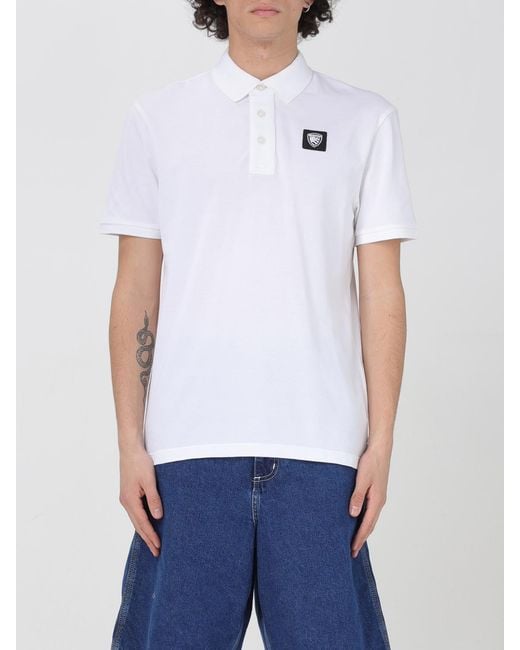 Polo Hombre Blauer de hombre de color White