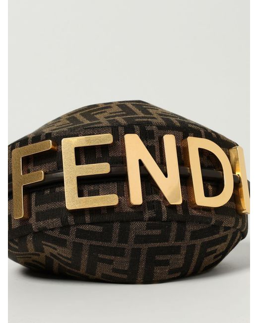 Fendi Black Schultertasche Damen