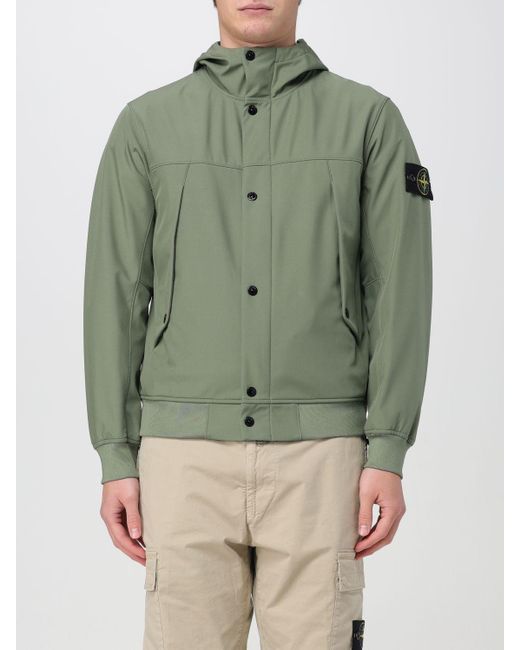 Mens green top stone island jacket