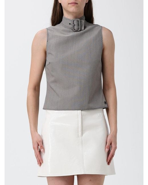 Courreges Gray CourrÈ Ges Top