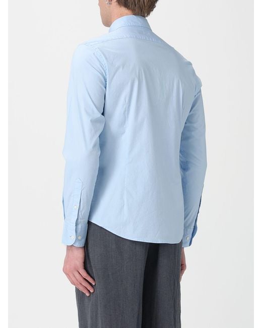 La Martina Blue Classic Cotton Shirt for men