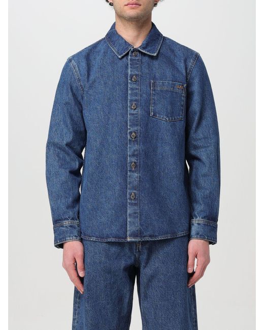 A.P.C. Blue Shirt for men