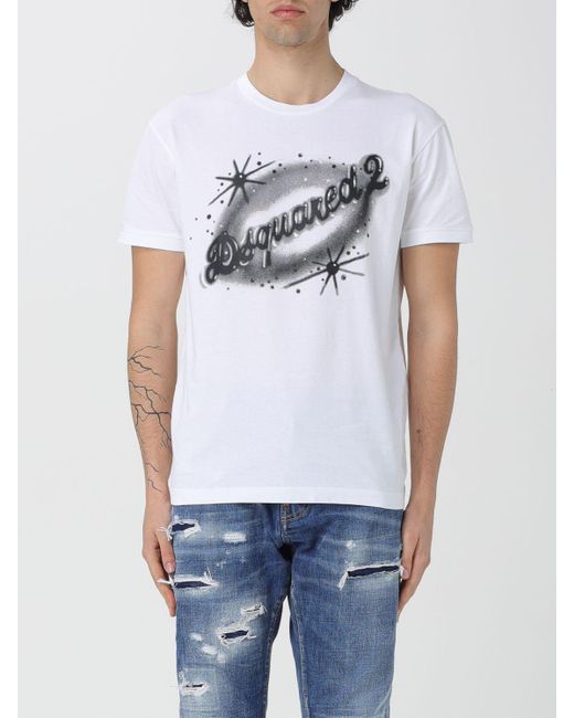 DSquared² White T-shirt for men