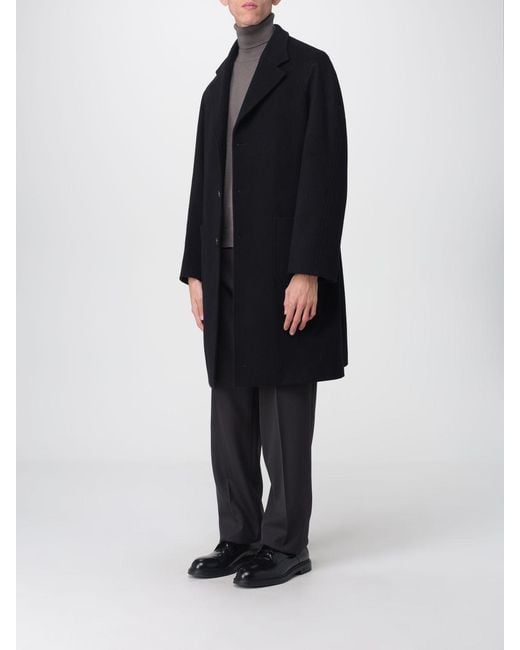 Corneliani Black Coat for men