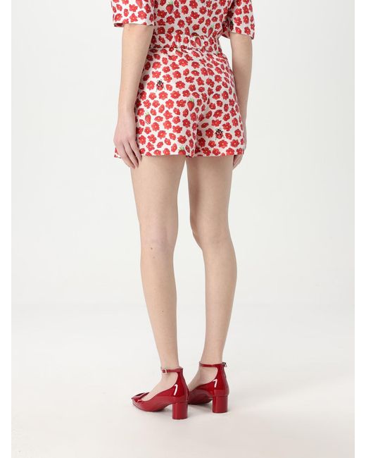 Short Shorts Versace de color Red