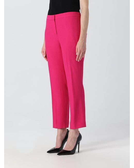 McQueen Pink Crêpe Cigarette Pants