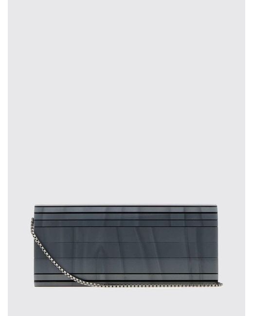 Jimmy Choo Gray Sweetie Clutch