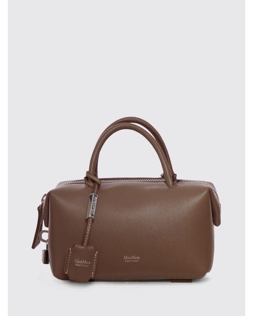 Max Mara Brown Smooth Calfskin Handbag