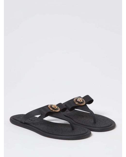 Manoletinas Mujer Versace de color Black