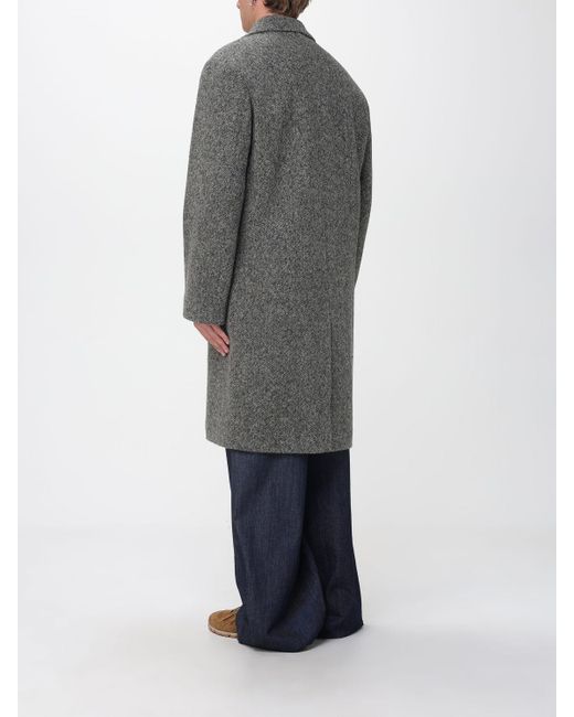 Dries Van Noten Gray Coat for men