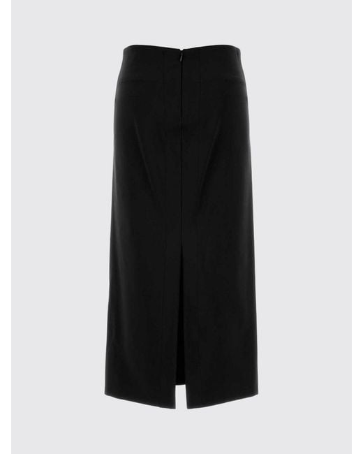 Jil Sander Black Viscose Blend Pencil Skirt