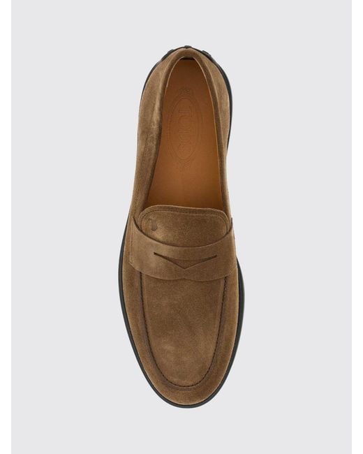 Tod's Multicolor Suede Penny Loafers With T Timeless Logo for men