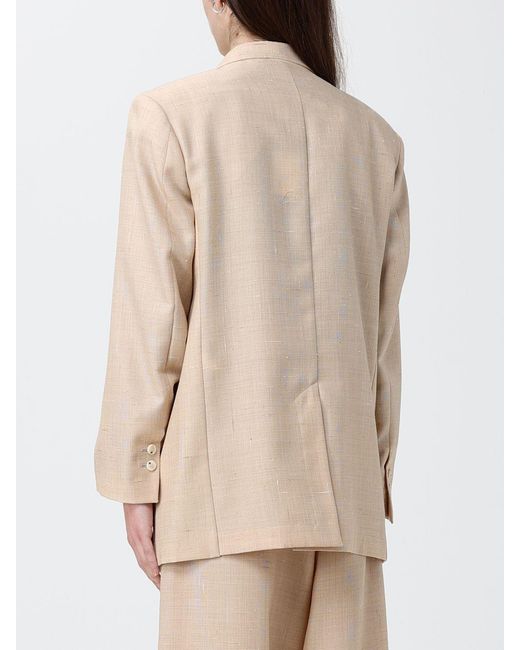 Alysi Natural Double-Breasted Blazer