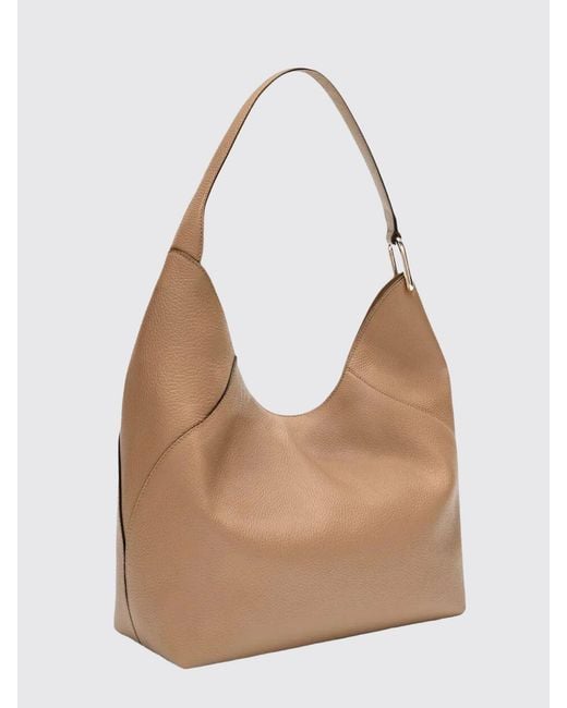 Furla Natural Lara Grained Leather Bag