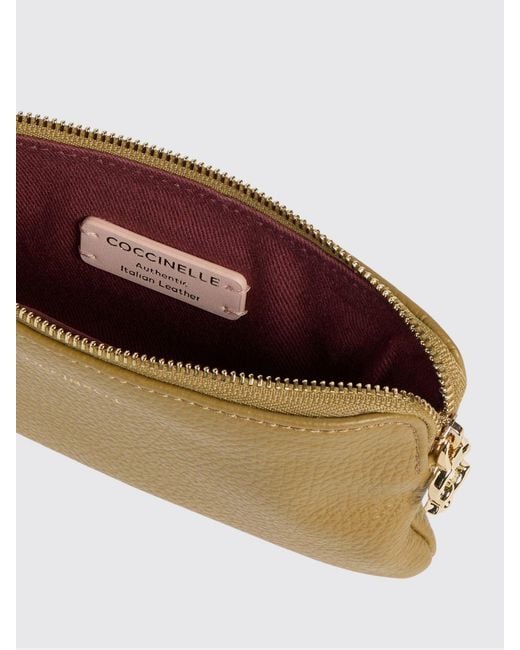 Coccinelle Natural C-Me Softy Grained Leather Pouch