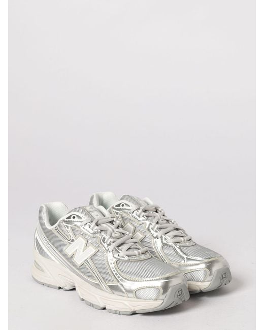 New Balance White 740 Mesh And Laminated Rubber Sneakers for men