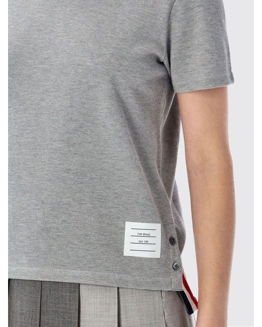 Camisetas De Algodón 4-Bar Thom Browne de color Gray