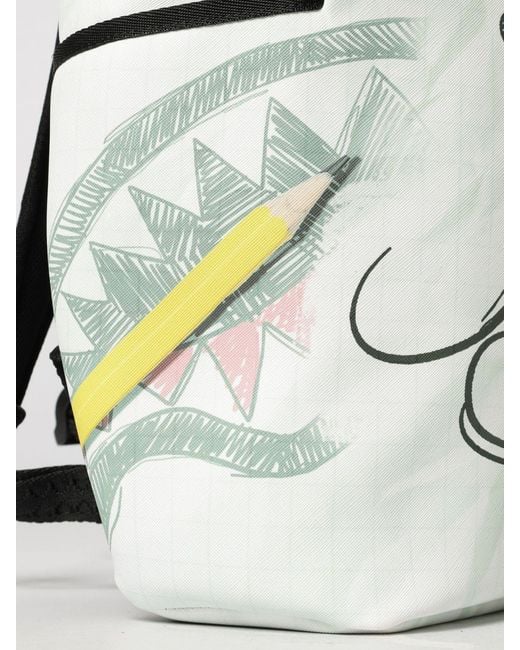 Sprayground Multicolor Disney Old School Mickey Sketch Print Backpack With Shark Logo for men