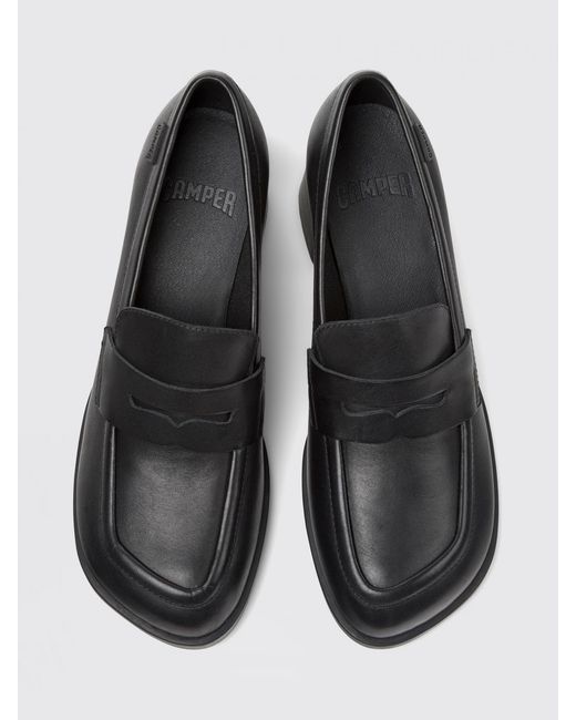 Camper Black Kora Leather Loafer