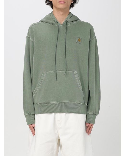 Felpa Con Cappuccio di Carhartt in Green da Uomo