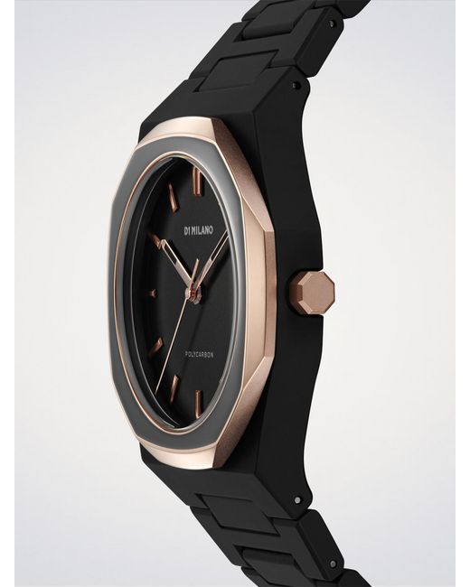 D1 Milano Black Mesh Polycarbon 40.5 Mm Watch for men