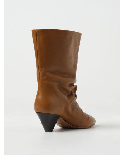 Isabel Marant Brown Flat Ankle Boots