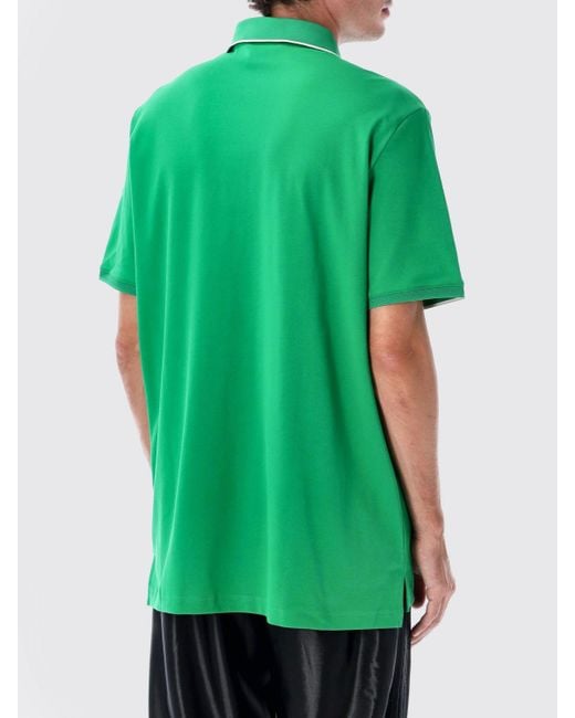 Adidas Green Twistknit Trefoil Polo Shirt for men