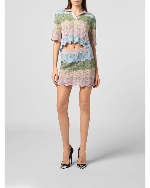 Philipp Plein Green Skirt