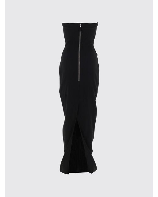 Rick Owens Black Viscose Dress