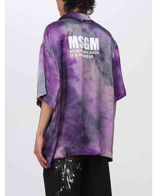 MSGM Hemd Herren in Purple für Herren