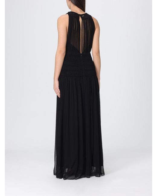 Twinset Black Long Viscose Dress
