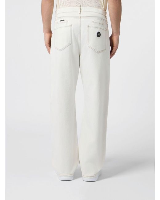 Philipp Plein White Jeans for men