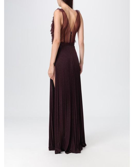 Elisabetta Franchi Purple Dress