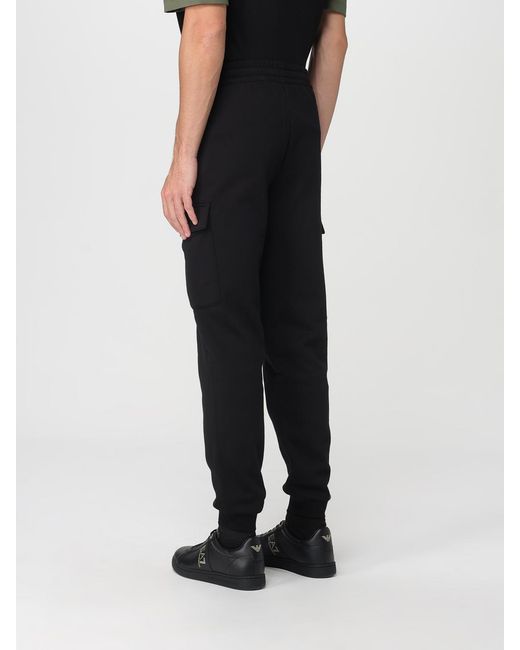 EA7 Black Trousers for men