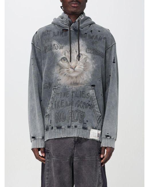 Felpa Con Cappuccio di Maison Mihara Yasuhiro in Gray da Uomo