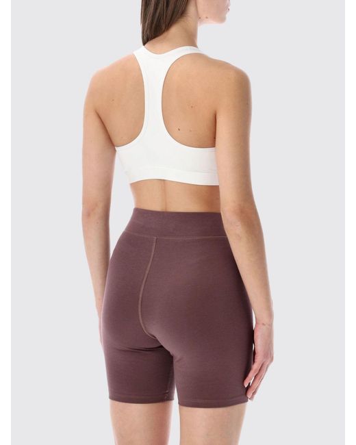 Nike Purple Swoosh Stretch Technical Fabric Cropped Top