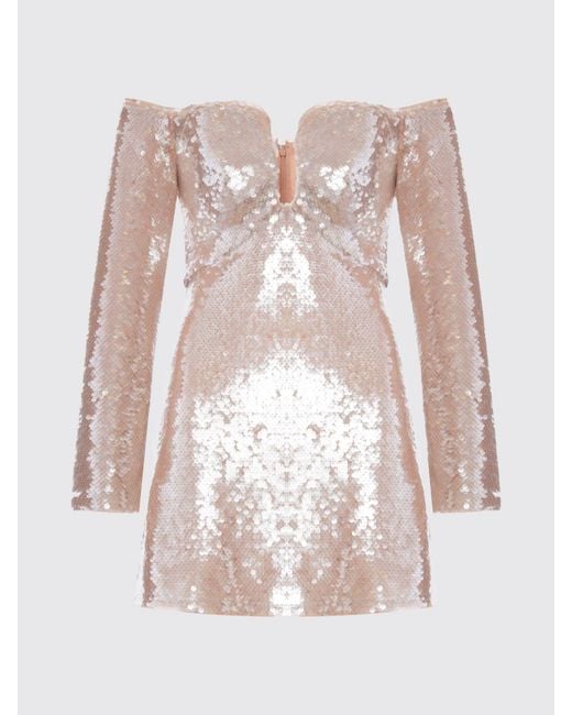 Self-Portrait Pink Sequined Mini Dress