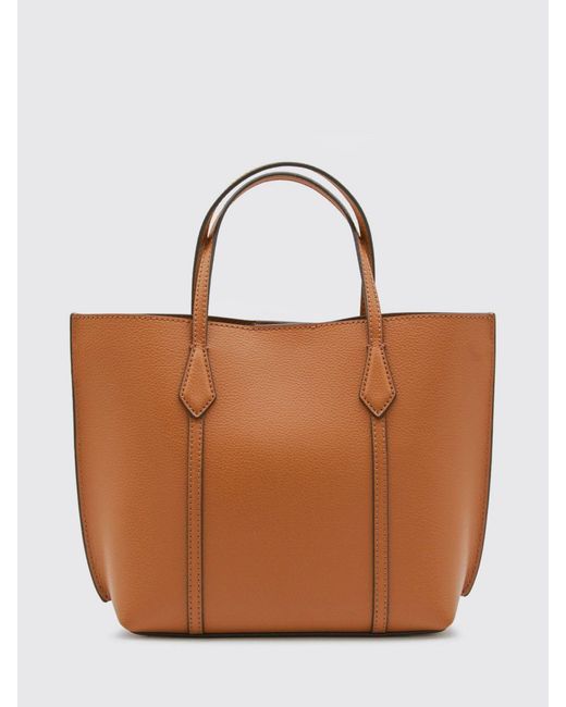 Tory Burch Brown Perry Small Shopping Bag