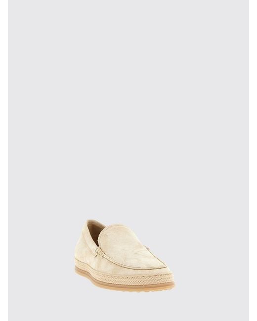 Tod's Natural Suede Loafers for men