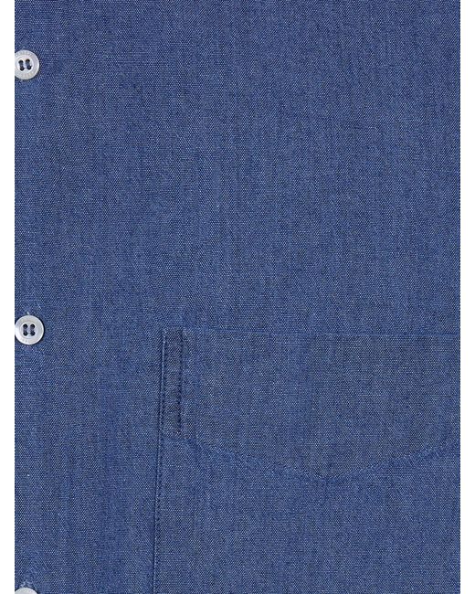 Aspesi Blue Cotton Shirt for men